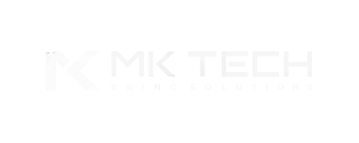A black and white logo for a tech company